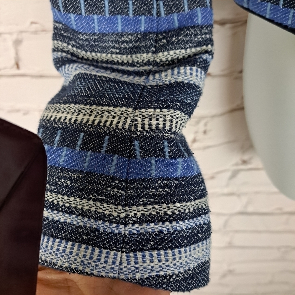 Rw&co Tweed Striped Cropped Blazer - Picture 3 of 12
